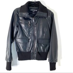 Faux Leather Moto Jacket
